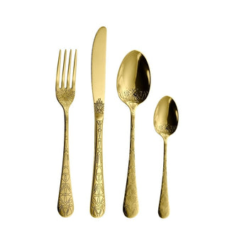 ab+ by Abert Etnica set 16 pcs cutlery pvd gold - Buy now on ShopDecor - Discover the best products by AB+ design