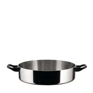 Alessi 90102/28 La Cintura di Orione low casserole with two handles diam.28 cm. Steel - Buy now on ShopDecor - Discover the best products by ALESSI design