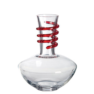 Carlo Moretti Albali 130 decanter trasparent-red in Murano glass - Buy now on ShopDecor - Discover the best products by CARLO MORETTI design
