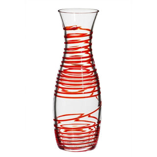 Carlo Moretti Decanter - decanter spirale trasparent-red in Murano glass - Buy now on ShopDecor - Discover the best products by CARLO MORETTI design