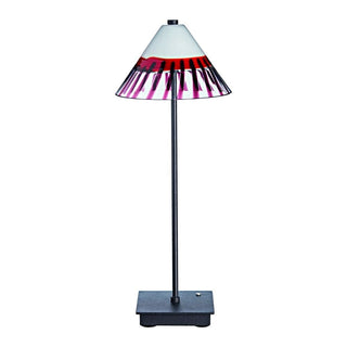 Carlo Moretti Wi-free table lamp portable LED red line in Murano glass - Buy now on ShopDecor - Discover the best products by CARLO MORETTI design