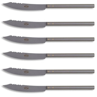 Coltellerie Berti '500 set 6 table knives 7800 - smooth blade - Buy now on ShopDecor - Discover the best products by COLTELLERIE BERTI 1895 design
