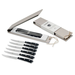 Coltellerie Berti Compendio set 6 table knives 8550 black plexiglass - Buy now on ShopDecor - Discover the best products by COLTELLERIE BERTI 1895 design