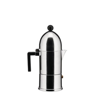 Alessi A9095 La Cupola coffee maker in steel with black handle and knob - Buy now on ShopDecor - Discover the best products by ALESSI design