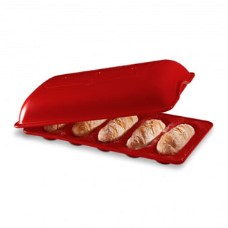 Emile Henry Mini-baguettes Baker Emile Henry Burgundy 34 - Buy now on ShopDecor - Discover the best products by EMILE HENRY design