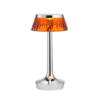 Flos Bon Jour Unplugged portable table lamp Flos Chrome/Amber - Buy now on ShopDecor - Discover the best products by FLOS design