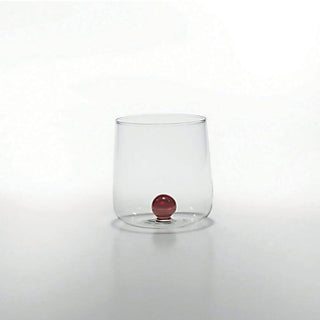 Zafferano Bilia tumbler transparent with little ball Zafferano Amber - Buy now on ShopDecor - Discover the best products by ZAFFERANO design