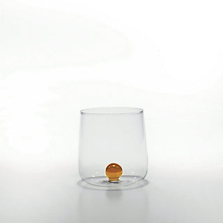 Zafferano Bilia tumbler transparent with little ball Zafferano Yellow - Buy now on ShopDecor - Discover the best products by ZAFFERANO design