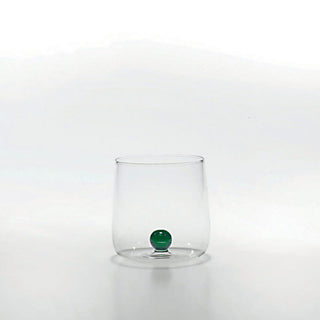 Zafferano Bilia tumbler transparent with little ball Zafferano Green - Buy now on ShopDecor - Discover the best products by ZAFFERANO design