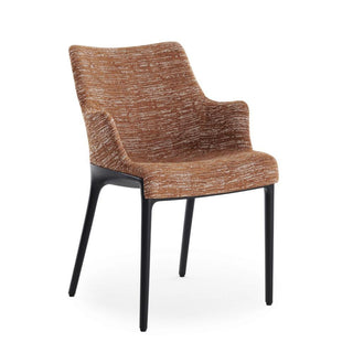 Kartell Eleganza Nia armchair in Melange fabric with black structure Kartell Melange 5 Rust - Buy now on ShopDecor - Discover the best products by KARTELL design