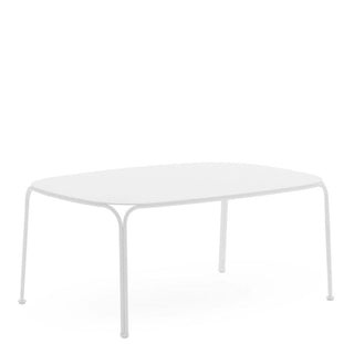 Kartell Hiray rectangular side table for outdoor use 90x60 cm. Kartell White 03 - Buy now on ShopDecor - Discover the best products by KARTELL design