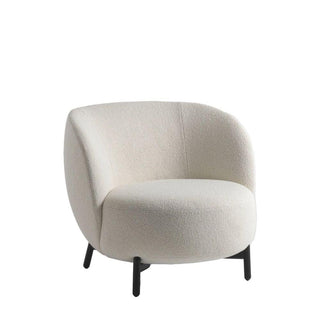 Kartell Lunam armchair in Orsetto fabric with black structure Kartell Orsetto 1 White - Buy now on ShopDecor - Discover the best products by KARTELL design