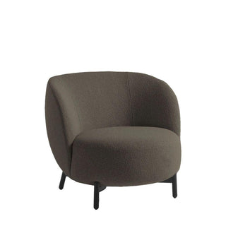 Kartell Lunam armchair in Orsetto fabric with black structure Kartell Orsetto 3 Brick Red - Buy now on ShopDecor - Discover the best products by KARTELL design