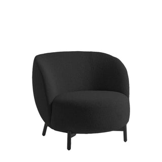 Kartell Lunam armchair in Orsetto fabric with black structure Kartell Orsetto 6 Grey - Buy now on ShopDecor - Discover the best products by KARTELL design