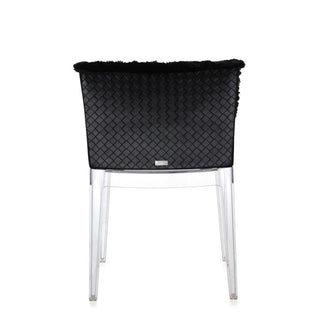 Kartell Mademoiselle Kravitz armchair faux-fur woven fabric with transparent structure - Buy now on ShopDecor - Discover the best products by KARTELL design