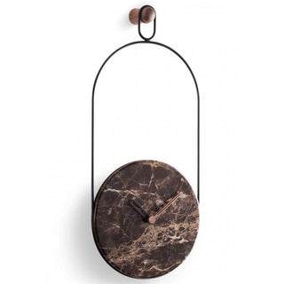Nomon Eslabón wall clock black Emperador - Buy now on ShopDecor - Discover the best products by NOMON design