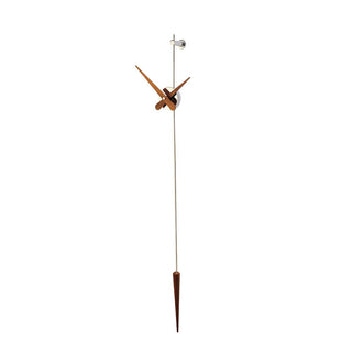 Nomon Punto y Coma wall clock Walnut - Buy now on ShopDecor - Discover the best products by NOMON design