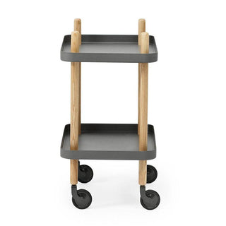 Normann Copenhagen Block table 50x35 cm. with natural ash legs - Buy now on ShopDecor - Discover the best products by NORMANN COPENHAGEN design