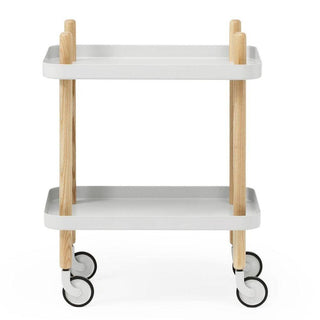 Normann Copenhagen Block table 50x35 cm. with natural ash legs Normann Copenhagen Block Light Grey - Buy now on ShopDecor - Discover the best products by NORMANN COPENHAGEN design