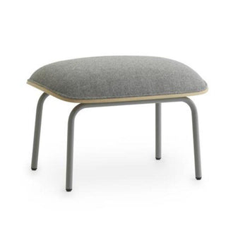 Normann Copenhagen Hyg footstool upholstery fabric with grey steel structure Buy on Shopdecor NORMANN COPENHAGEN collections