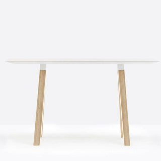 Pedrali Arki-table Wood ARK107 200X79 cm. in solid laminate Pedrali White BI200 - Buy now on ShopDecor - Discover the best products by PEDRALI design