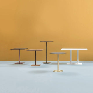 Pedrali Inox 4461 rectangular table base polished steel H.73 cm. Buy now on Shopdecor