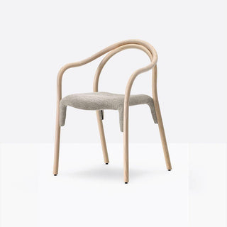 Pedrali Soul 3747 padded armchair with solid ash structure - Buy now on ShopDecor - Discover the best products by PEDRALI design