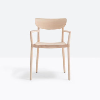 Pedrali Tivoli 2805 design chair with armrests in ash wood - Buy now on ShopDecor - Discover the best products by PEDRALI design