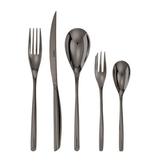 Sambonet Bamboo cutlery set 30 pieces PVD Black - Buy now on ShopDecor - Discover the best products by SAMBONET design