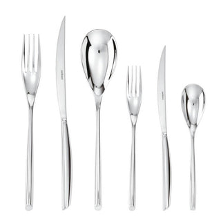 Sambonet Bamboo cutlery set 36 pieces Silver - Buy now on ShopDecor - Discover the best products by SAMBONET design