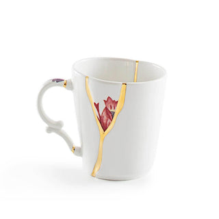 Seletti Kintsugi mug cup in porcelain/24 carat gold mod. 3 Buy now on Shopdecor