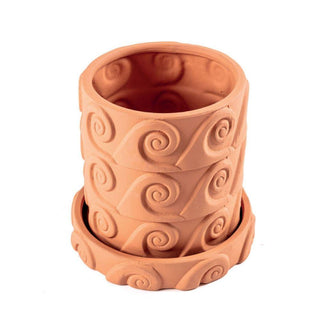 Seletti Magna Graecia Onda terracotta vase diam. 24 cm. - Buy now on ShopDecor - Discover the best products by SELETTI design