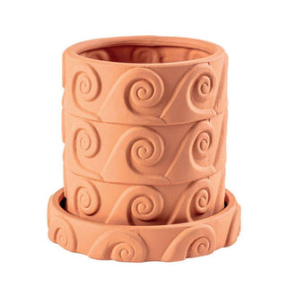 Seletti Magna Graecia Onda terracotta vase diam. 24 cm. - Buy now on ShopDecor - Discover the best products by SELETTI design