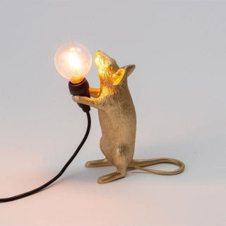 Seletti Mouse Lamp Step Gold table lamp Buy now on Shopdecor
