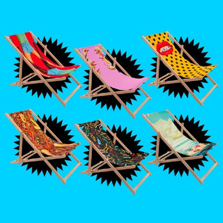 Seletti Toiletpaper Deck Chair Snakes Buy now on Shopdecor
