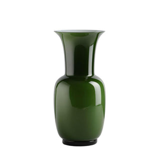 Venini Opalino 706.38 opaline vase with milk-white inside h. 30 cm. Venini Opalino Apple Green Inside Milk-White - Buy now on ShopDecor - Discover the best products by VENINI design