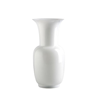 Venini Opalino 706.38 one-color vase h. 30 cm. Venini Opalino Milk-White Inside Milk-White - Buy now on ShopDecor - Discover the best products by VENINI design