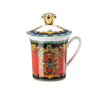 Versace meets Rosenthal 30 Years Mug Collection Le Roi Soleil mug with lid - Buy now on ShopDecor - Discover the best products by VERSACE HOME design