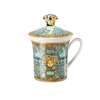 Versace meets Rosenthal 30 Years Mug Collection La Scala del Palazzo mug with lid - Buy now on ShopDecor - Discover the best products by VERSACE HOME design