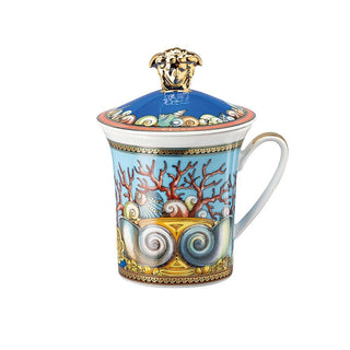Versace meets Rosenthal 30 Years Mug Collection Les Trésors de la Mer mug with lid - Buy now on ShopDecor - Discover the best products by VERSACE HOME design